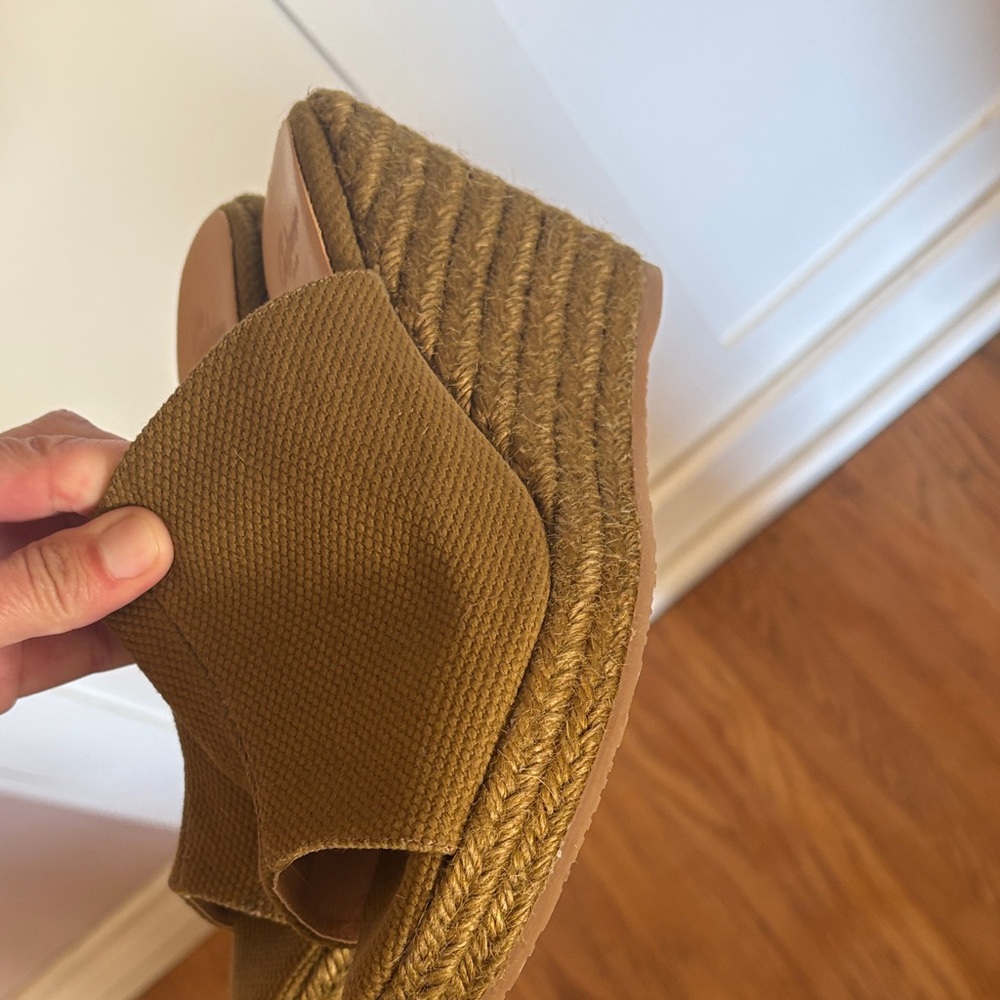 Castaner Khaki Espadrille Slides
